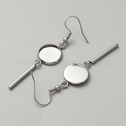 Ohrringhaken aus 314 Edelstahl&nbsp;LS-STAS-WH0046-01B