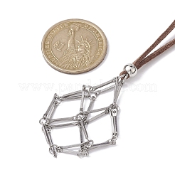 3 Stück 3-Stil Messingstab verbundener Beutel leerer Steinhalter für die Herstellung von Anhängerketten&nbsp;NJEW-JN04587