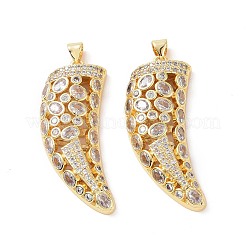 Ottone micro spianare pendenti zirconi&nbsp;ZIRC-I063-46G-02