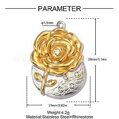 Strassanhänger aus Edelstahl 304&nbsp;STAS-OY013-44G