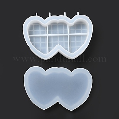 Doppelherz-DIY-Silikon-Aufbewahrungsformen&nbsp;LS-DIY-G079-22