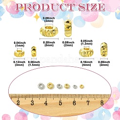 120pcs 6 Arten Messingperlen&nbsp;KK-CJ0003-42