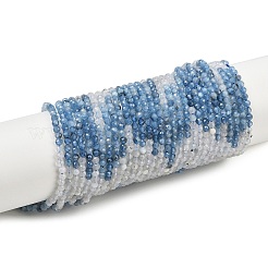Natürliche Aquamarin Perlen Stränge&nbsp;G-C226-B03-3mm