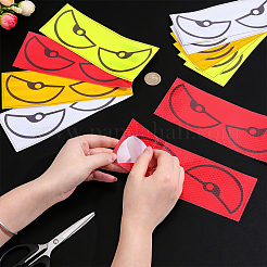 12 pièce de 4 autocollants réfléchissants autocollants pour animaux de compagnie de couleur&nbsp;DIY-NB0016-01B