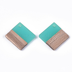 Pendentifs en bois de résine et de noyer&nbsp;RESI-S358-53E