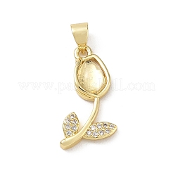Ottone micro spianare pendenti zirconi&nbsp;KK-A303-16G