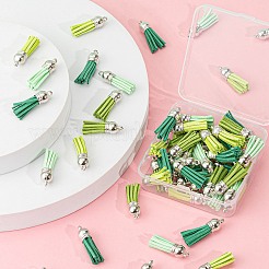 60pcs 4 Farben faux Wildleder Quaste Anhänger Dekorationen&nbsp;FIND-LS0001-04B