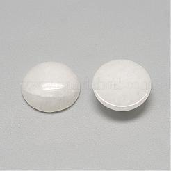 Natürliche weiße Jade Cabochons&nbsp;G-R416-10mm-11