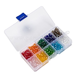 Perles de verre galvanisées 10 couleurs&nbsp;EGLA-X0006-01B-6mm
