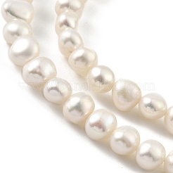 Brins de perles de culture d'eau douce naturelles&nbsp;PEAR-A006-07H