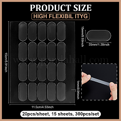 300 ovales doppelseitiges Klebeband&nbsp;FIND-WH0111-726A