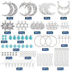 DIY-Set zur Herstellung von Mond- und Stern-Ohrringen&nbsp;DIY-SC0018-38