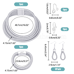 Orecchini pendenti a goccia in plastica&nbsp;SJEW-FI0001-32C