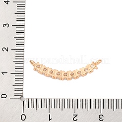 Pendenti in zirconi cubici trasparenti in micro pavè di ottone&nbsp;X-KK-C076-21G