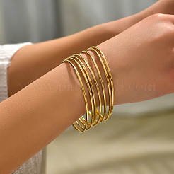 Bracelet simple et fin en acier inoxydable 201&nbsp;TF0163