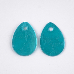 Sprühlackierte Capiz Muschel Charms&nbsp;SSHEL-T006-10D