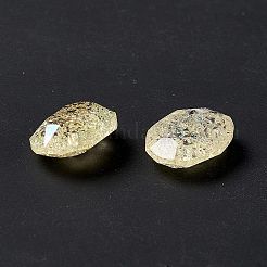 Cabochon di strass in vetro stile k9 crackle al chiaro di luna&nbsp;RGLA-J020-C-IO