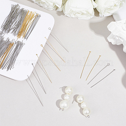 600 pièce 6 styles 304 tête plate en acier inoxydable&nbsp;STAS-ME0003-14