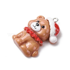 Pendentifs de noël en résine opaque&nbsp;RESI-A049-05F