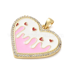 Pendentifs en laiton zircon cubique transparent&nbsp;CU-CBAFF5B-01G-02