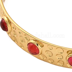 Bracelets manchettes en laiton plaqué rack pour femmes&nbsp;BJEW-M040-12G-01