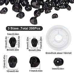 DIY-Kits zur Herstellung von Halloween-Totenkopf-Armbändern&nbsp;DIY-SC0020-14A
