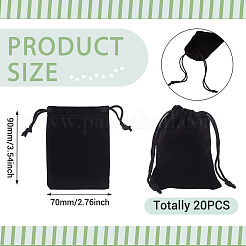 20 rechteckige Samtbeutel&nbsp;TP-TA0001-05C