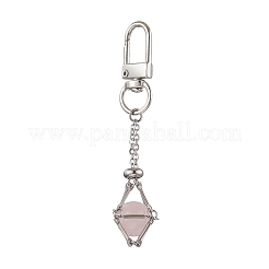 Sacchetto macramè con catena intrecciata in acciaio inossidabile&nbsp;HJEW-JM02054