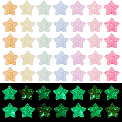 50 Stück leuchtende transparente Acrylperlen&nbsp;LACR-TA0001-08