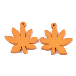 Pendentifs en bois de peuplier peint&nbsp;WOOD-S045-066G
