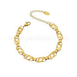 Gliederkettenarmbänder aus 304 Edelstahl für Damen&nbsp;WG149F2-01