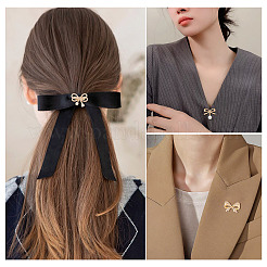 9 stücke 9 arten bowknot form legierung strass anstecknadel rücken für rucksack kleidung&nbsp;JEWB-TA0001-26