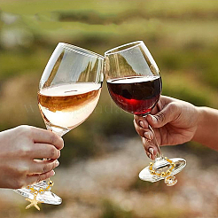 DIY-Sets zum Basteln von Weinglas-Anhängern mit Ozeanmotiv&nbsp;DIY-BM0001-15