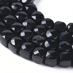Natürliche schwarze Turmalin Perlen Stränge&nbsp;G-L537-013B