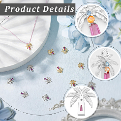 10 pièces 2 couleurs laiton micro pavé pendentifs zircone cubique&nbsp;KK-BBC0028-14
