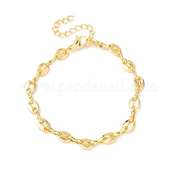 Messing-Gliederkettenarmbänder für Frauen&nbsp;BJEW-C140-02G