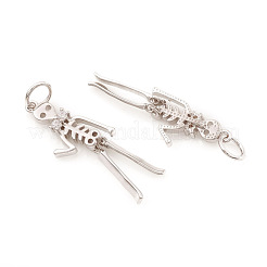 Halloween Messing Micro Pave Zirkonia Anhänger&nbsp;ZIRC-G169-09