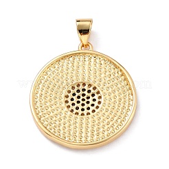 Pendentifs avec zircon cubiques à micro-pavés en laiton&nbsp;ZIRC-L100-054G