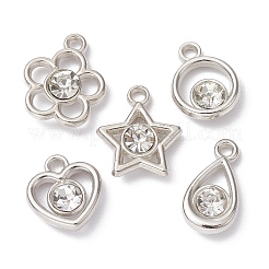 50 Stück 5 Stile aus Kunststoff mit Harz-Strass-Anhängern&nbsp;KY-CJ0001-94
