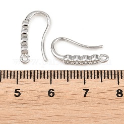 Ottone ganci strass orecchino&nbsp;KK-C261-01B-P