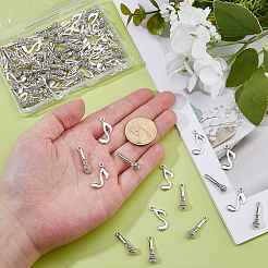 100 pz 2 stili pendenti in lega di zinco in stile tibetano&nbsp;TIBEP-DC0001-48
