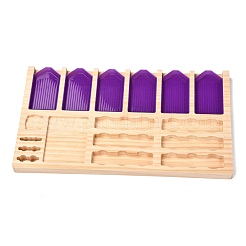 Rectangle en bois bricolage diamant peinture rack outil plateau de rangement&nbsp;DIY-L058-B01