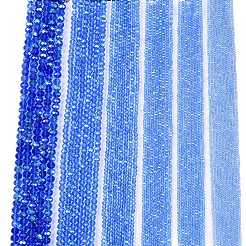 FilI di perline in vetro placcato&nbsp;EGLA-A044-T1mm-L14