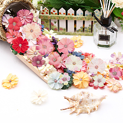 120 Stück 12 Farben Seidenstoffblume&nbsp;DIY-WR0003-94