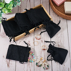 20 Stück rechteckige Beutel aus Polyester-Imitat-Sackleinen mit Kordelzug&nbsp;ABAG-TA0001-95D