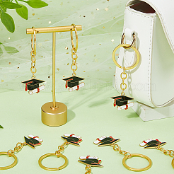 20 portachiavi con cappello da laurea in lega di zinco smaltato&nbsp;KEYC-FH00101