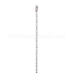 Collane a catena a palline in acciaio inossidabile 304 anti-appannamento&nbsp;CHS-O007-C-2.4mm