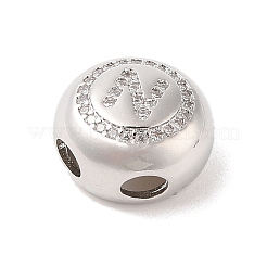 Pendenti in ottone con placcatura a cremagliera e zirconi cubici&nbsp;KK-Z047-07P-N-RS