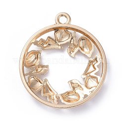 Pendentifs de lunette arrière en alliage de zinc&nbsp;PALLOY-E577-23KCG