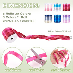 6 Rollen 6 Farben Polyesterband&nbsp;OCOR-TA0002-29
